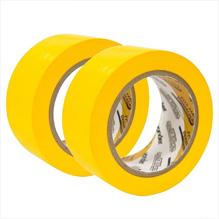 Kit Fita adesiva para demarcação 48 mm x 30 m amarela com 2 unidades Vonder