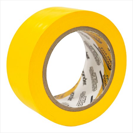 Kit Fita adesiva para demarcação 48 mm x 30 m amarela com 6 unidades Vonder
