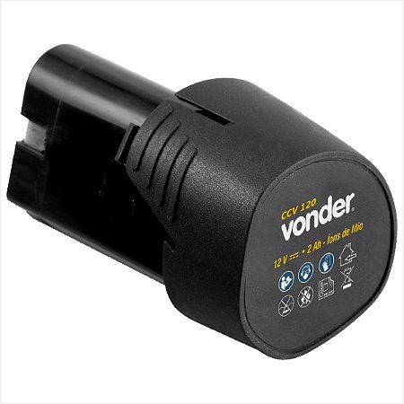 Bateria 12 V íons de lítio para Chave Catraca a Bateria CCV 120 - Vonder