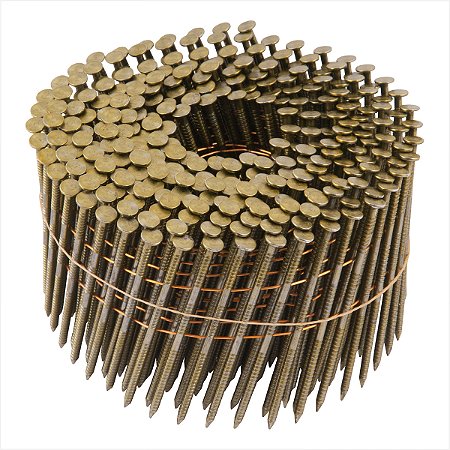 Prego coil anelado 2,5 x 70 mm zincado carretel com 300 unidades para PP 700 Vonder