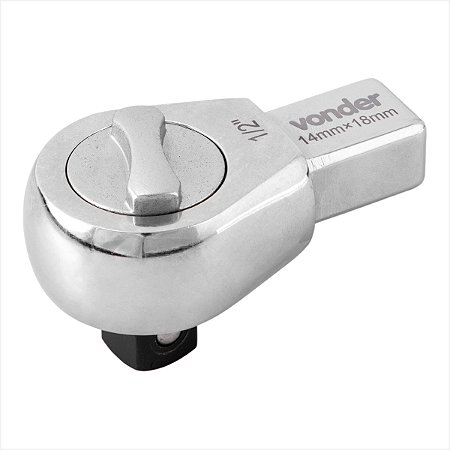 Catraca de 1/2" para torquímetro intercambiável encaixe 14 mm x 18 mm Vonder