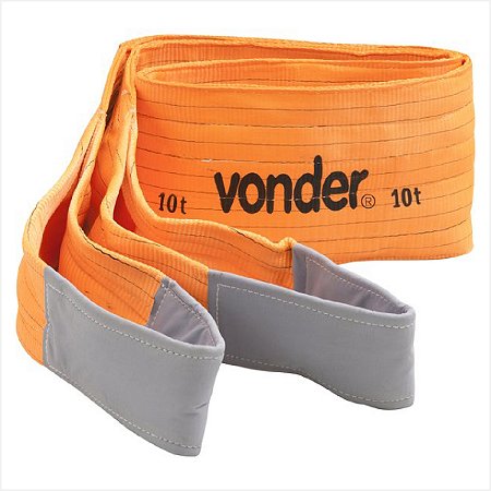 Cinta para elevação de cargas 7:1 8,0 m 10,0 tf laranja CE 1080 - Vonder