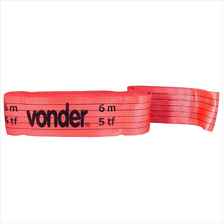 Cinta plana sem fim (tipo anel) elevação de cargas 7:1 6,0 m 5 tf - Vonder