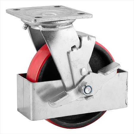 Roda dianteira empilhadeira manual 150 mm x 40 mm em poliuretano - Vonder