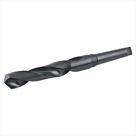 Broca de aço rápido 37,00 mm DIN 345 CM4 HSS preta - Vonder