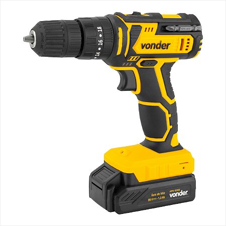 Parafusadeira/furadeira de impacto a bateria 20 V fonte bivolt automática PFV 020I Vonder