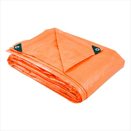 Lona de polietileno laranja 8 m x 7 m - Vonder