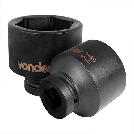 Soquete sextavado de impacto encaixe de 1" x 65,0 mm - Vonder