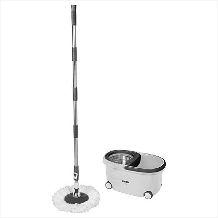 Rodo MOP giratório com cesto em aço inox - Vonder