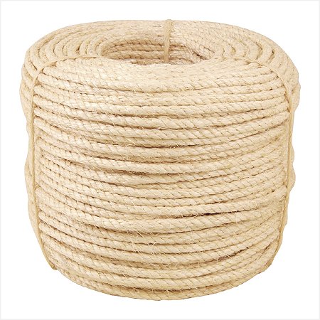Corda de sisal 6 mm x 220 m 3 pernas - Vonder