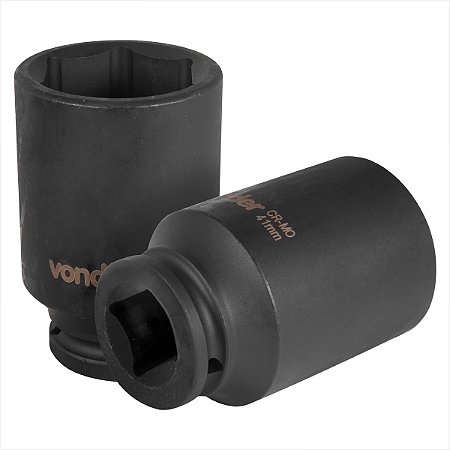Soquete sextavado longo de impacto 41 mm encaixe de 3/4" - Vonder
