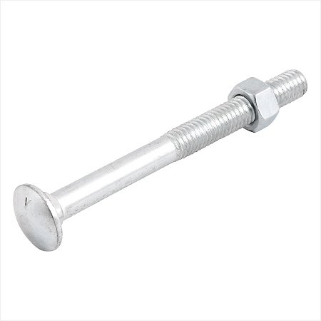 Parafuso francês zincado 3/8" x 4" com porca 50 peças - Vonder