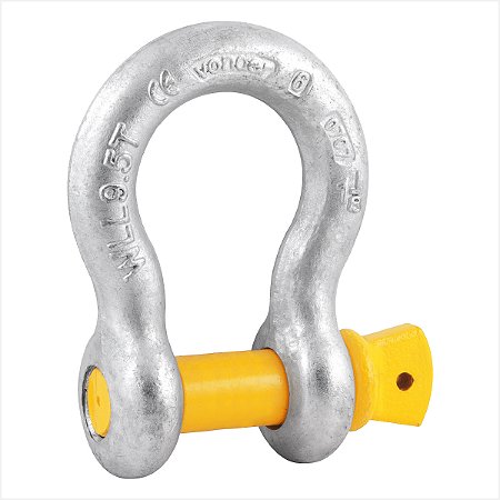 Manilha curva 1.1/8" 9,50 T - Vonder Plus
