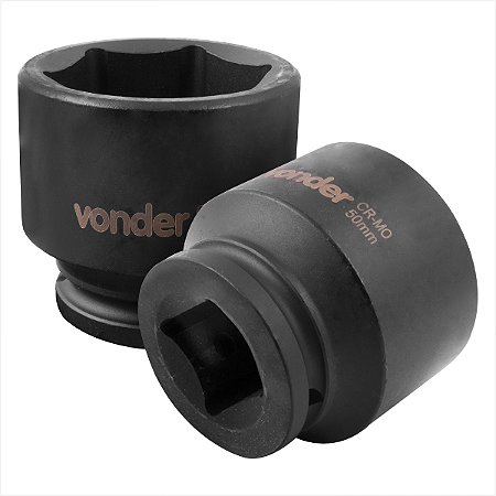 Soquete sextavado de impacto encaixe de 3/4" x 50,0 mm - Vonder