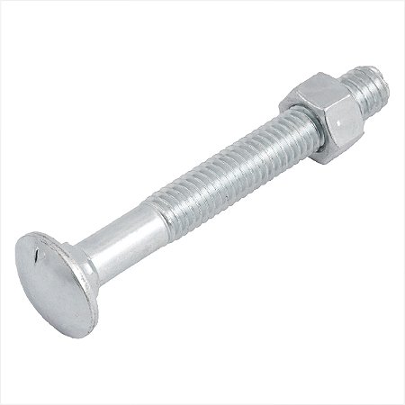 Parafuso francês zincado 3/8" x 3" com porca 100 peças - Vonder