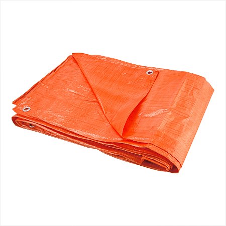 Lona de polietileno laranja 6 m x 6 m 100 micra - Vonder LEVE
