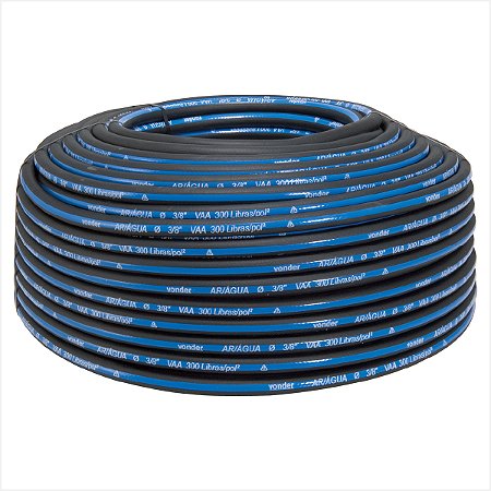 Mangueira para ar/água 300 lbf/pol² 3/8" - 9,5 mm 100 metros - Vonder