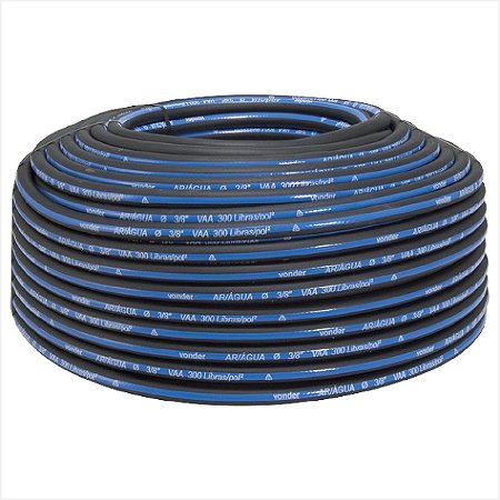 Mangueira para ar/água 300 lbf/pol² 3/4" - 19,1 mm 100 metros - Vonder