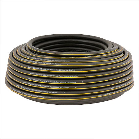 Mangueira para óleo e graxa 1/2" - 12,7 mm PT 350 lbf/pol² PVC 50 metros Vonder