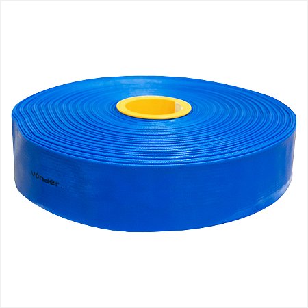 Mangueira chata de PVC 2" azul 50 metros - Vonder