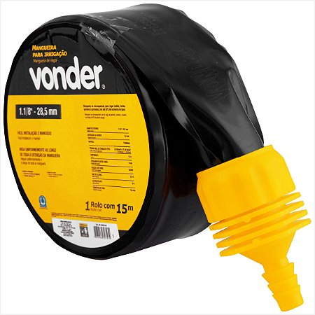 Mangueira para irrigação kit jardim 15 metros - Vonder