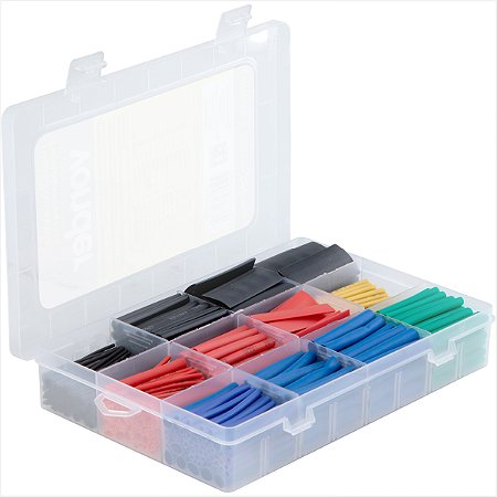 Tubos isolantes termorretráteis kit com 560 peças - Vonder