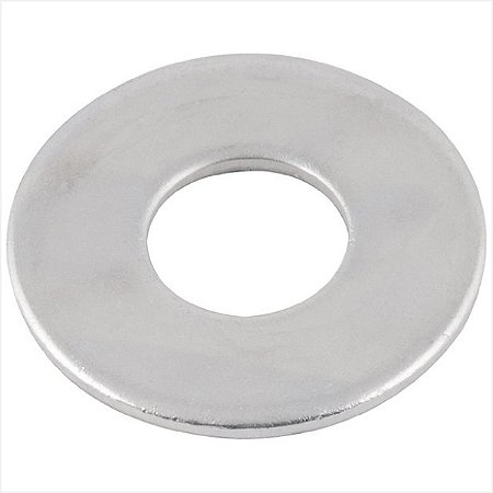 Arruela lisa 1/4" zincada com 100 peças - Vonder