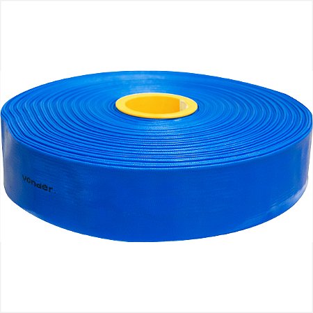 Mangueira chata de PVC 3" azul com 50 m - Vonder