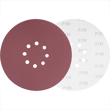 Disco de lixa costado em pluma 225 mm G150 com 10 unidades - Vonder
