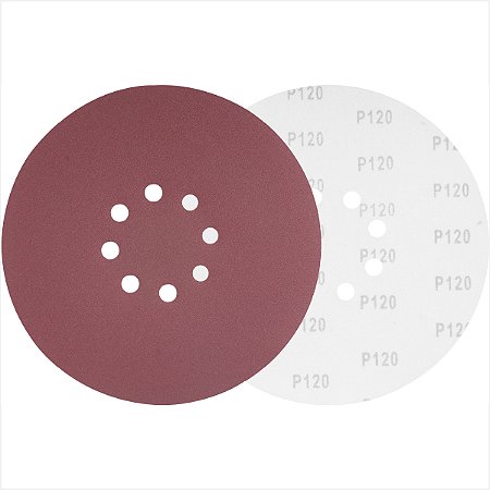 Disco de lixa costado em pluma 225 mm G120 com 10 unidades - Vonder