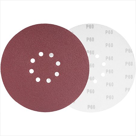 Disco de lixa costado em pluma 225 mm G60 com 10 unidades - Vonder