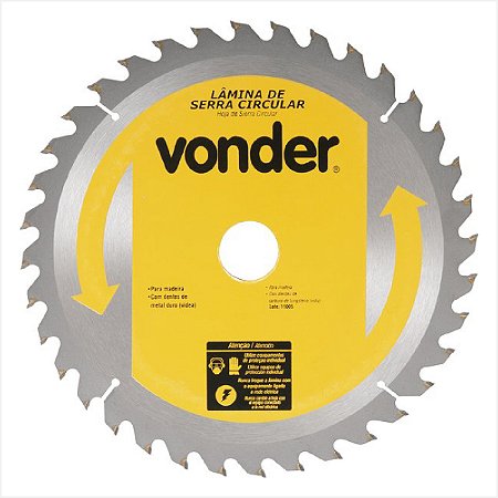 Lâmina serra circular com 36 dentes de metal duro/vídea 350 x 30 mm Vonder