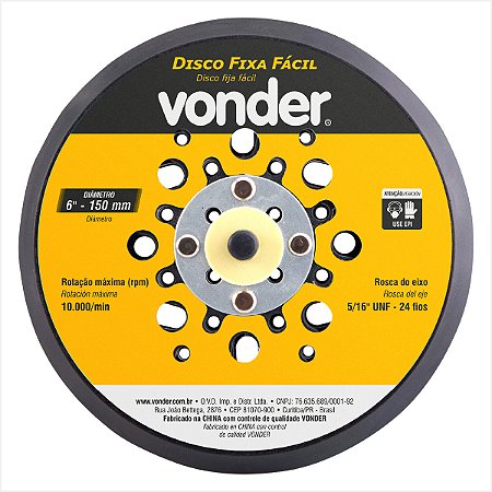 Disco com sistema fixa fácil 150 mm para LRV 350B - Vonder