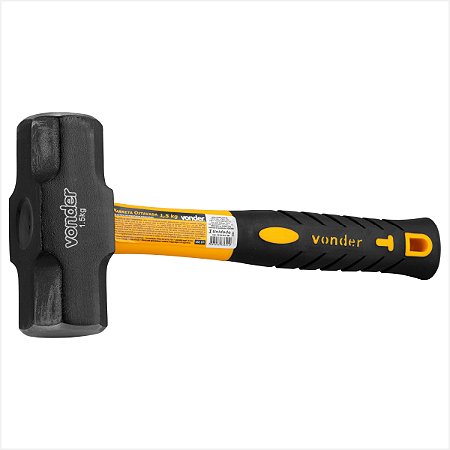 Marreta oitavada 1,5 kg com cabo de fibra - Vonder