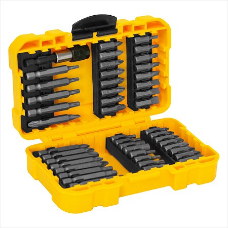 Kit de bits/ponteiras com 46 peças encaixe sextavado de 1/4" - Vonder