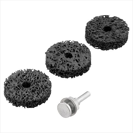 Kit de esponjas abrasivas para polimento médio com haste - Vonder