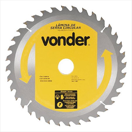 Lâmina de serra circular com 48 dentes de metal duro/vídea 400 x 30 mm - Vonder