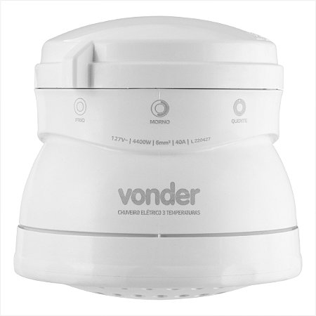 Ducha 3 temperaturas 4.400 W 127 V~ branca - Vonder