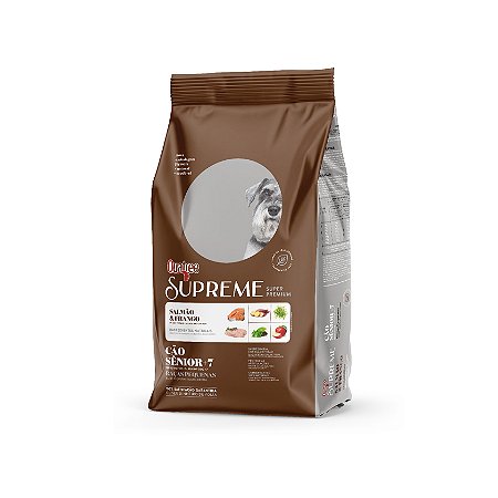 Ração Seca Quatree Supreme Salmão e Frango Cães Sênior +7 Raças Pequenas