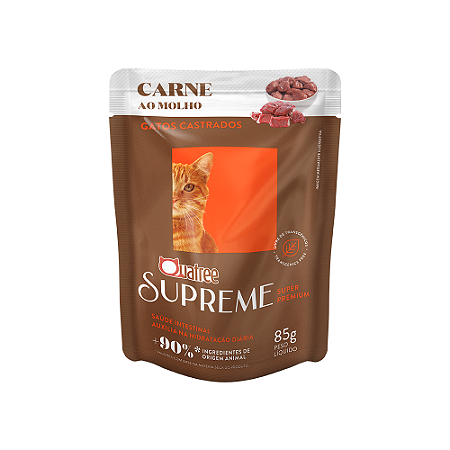 Ração Úmida Quatree Supreme para Gatos Castrados