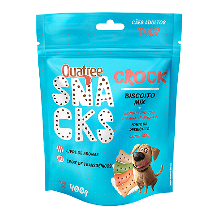 Biscoito Quatree Snacks Crock Mix para Cães Adultos