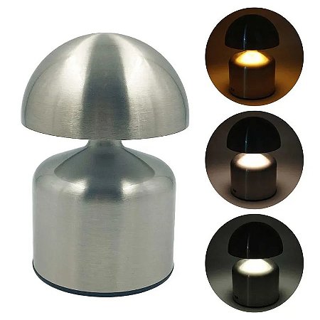 Luminária LED de Mesa em Metal