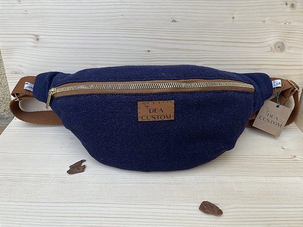 POCHETE ANNY - LÃ ACRÍLICA AZUL MARINHO