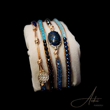 PULSEIRA PEDRA E POESIA MARINHO