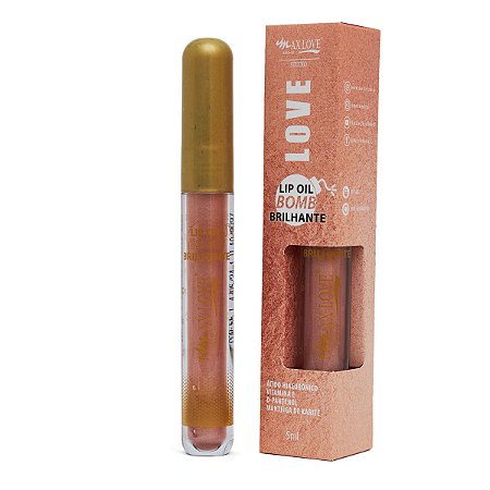 Lip Oil Bomb Brilhante 55 Max Love 5ml: Brilho e Hidratação