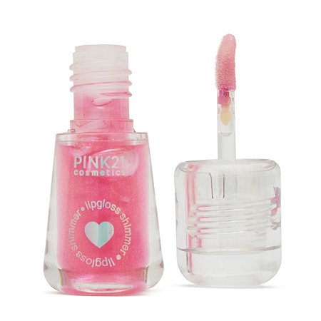 Lip Gloss Shimmer Pink 21 Cosmetics 5ml: Brilho e Efeito Glow