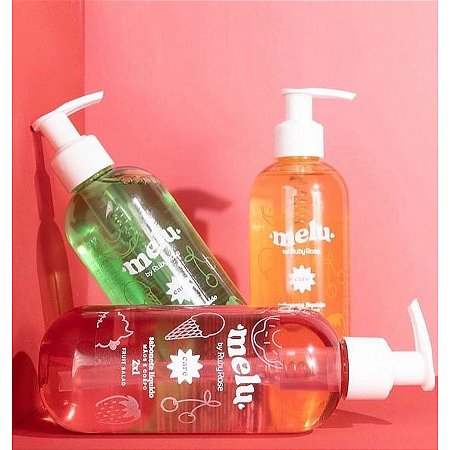 Sabonete Líquido 2x1 Mãos e Corpo Care Melu Ruby Rose 250ml