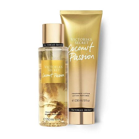 Kit Body Splah + Creme Hidratante Coconut Passion Victoria's Secret 236ml+250ml