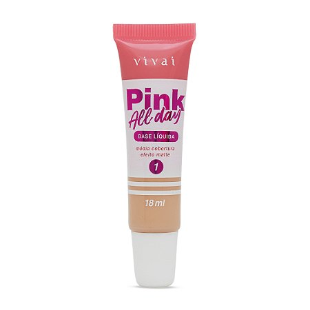 Base Líquida Pink All Day Vivai 18ml: Diversos Tons
