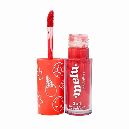 Blush, Batom e Sombra 3x1 Melu Darling